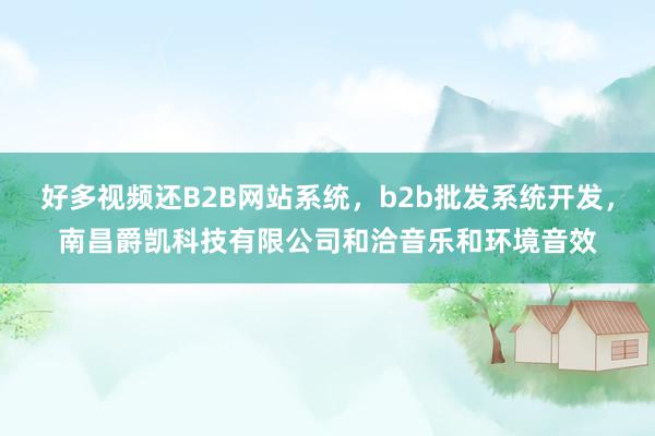 好多视频还B2B网站系统,b2b批发系统开发,南昌爵凯科技有限公司和洽音乐和环境音效